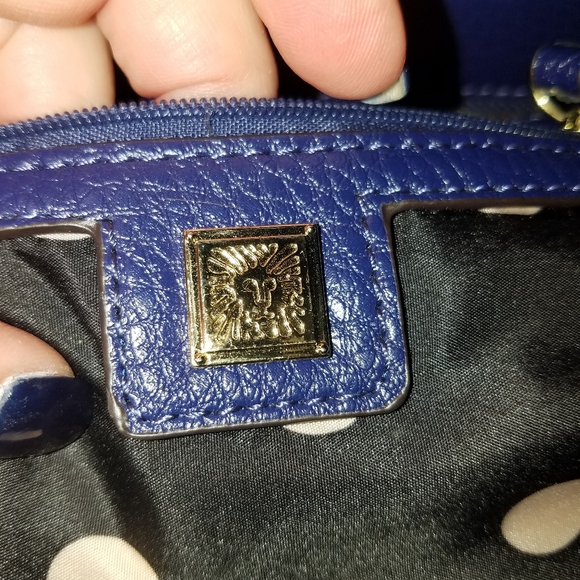 PURPLE/NAVY Anne Klein purse - Picture 5 of 6